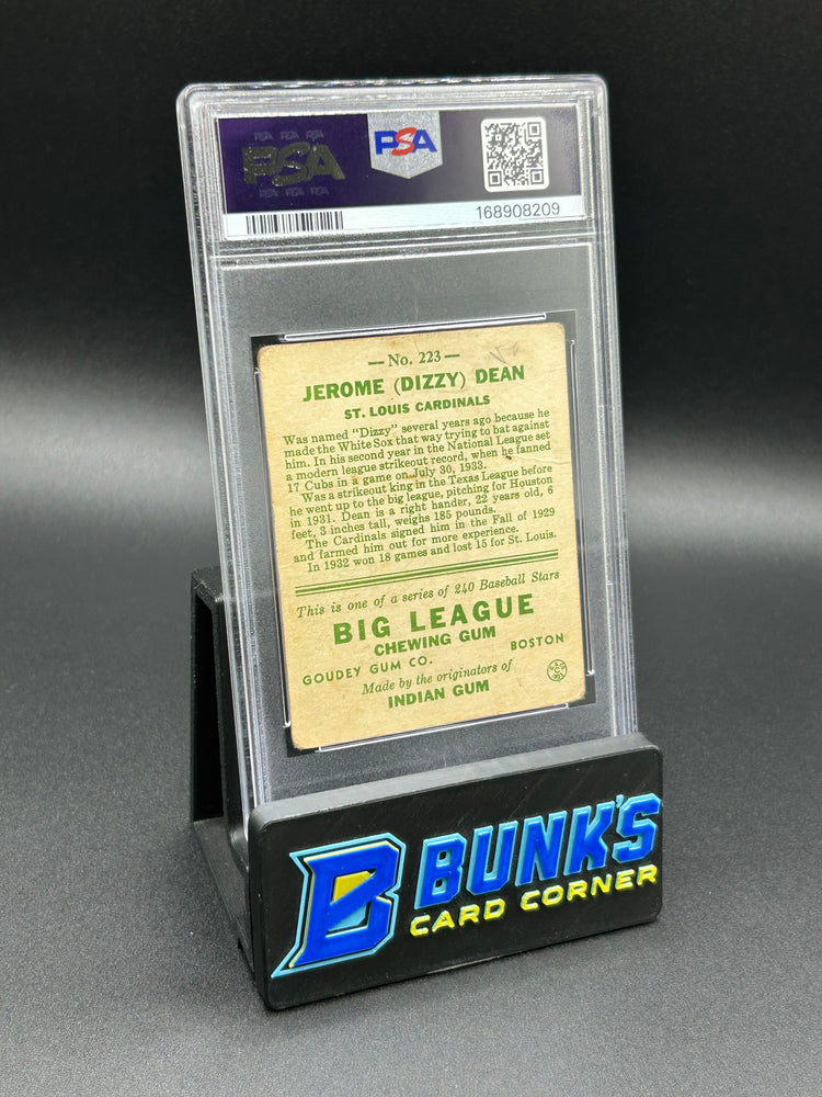 1933 Dizzy Dean PSA 1.5