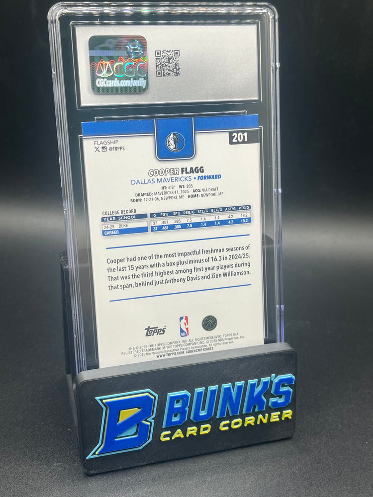 2025-26 Cooper Flagg Topps CGC 10 RC