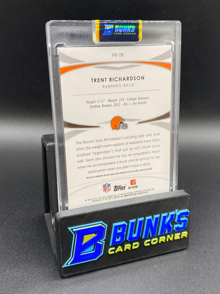 2012 Topps Prime Trent Richardson 16/25 Patch Rc