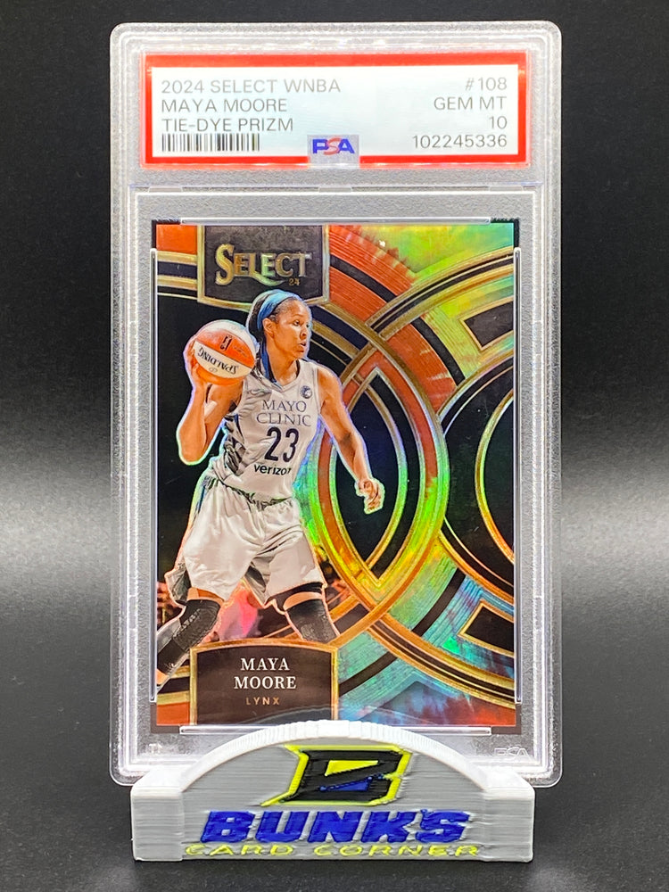 2024 Maya Moore Tie-Dye Prizm PSA 10