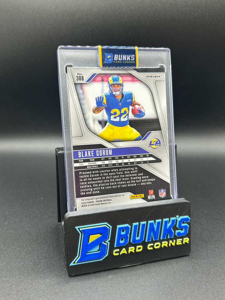 2024 Blake Corum Panini Prizm Silver Rc Auto