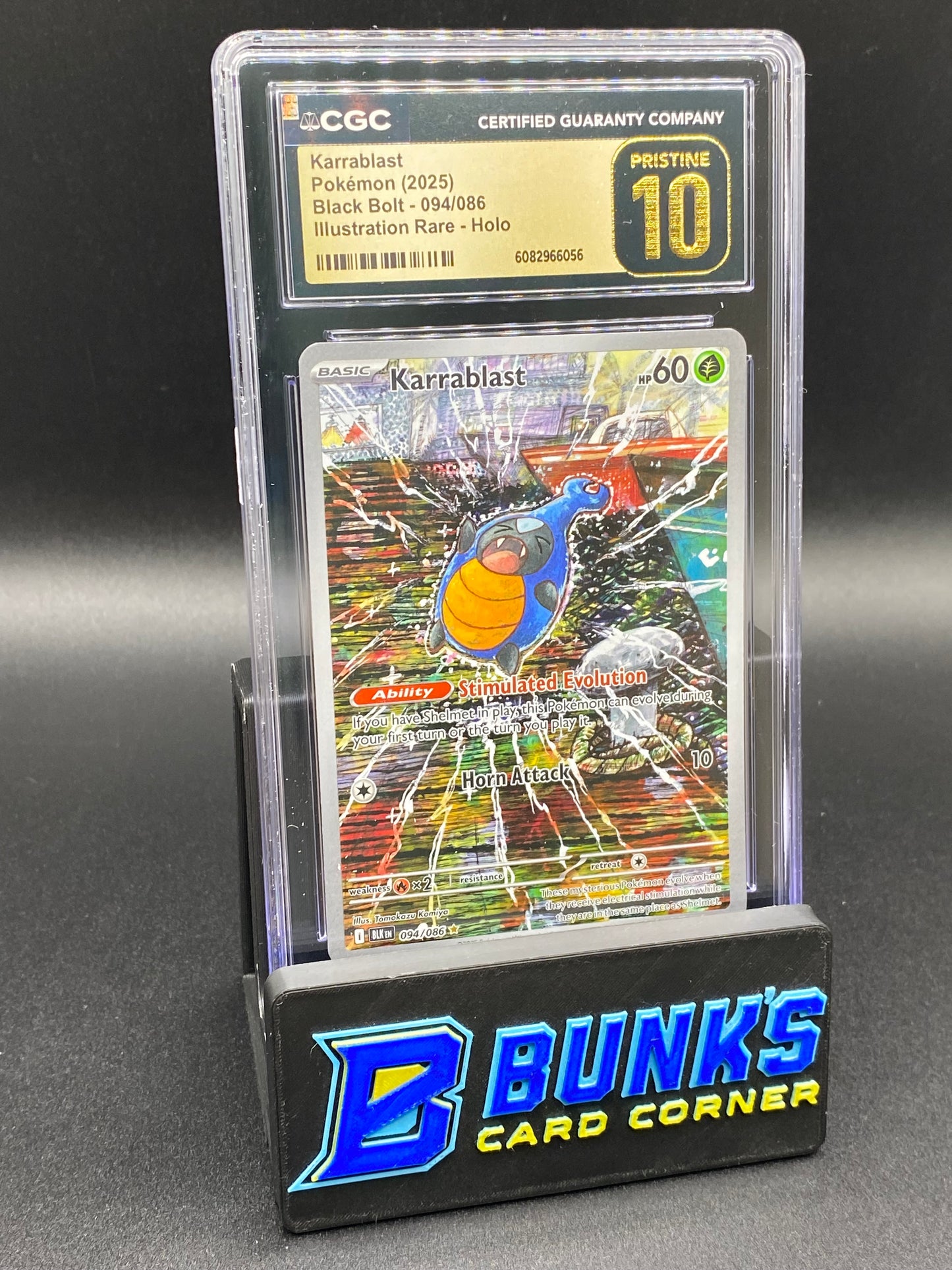 Karrablast Illustration Rare Black Bolt CGC PRISTINE 10 POP 5