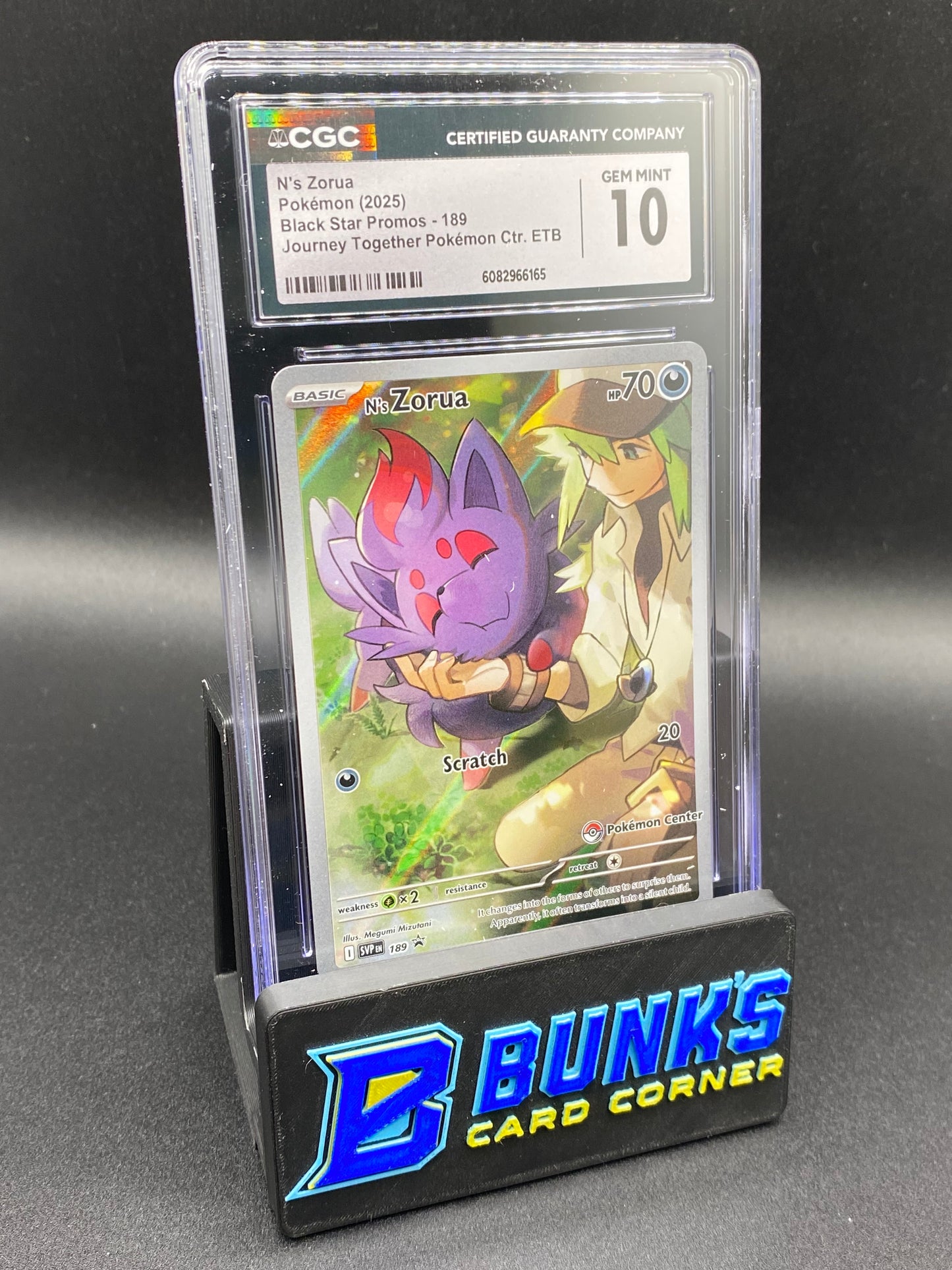 N's Zorua Pokemon Center Promo CGC 10