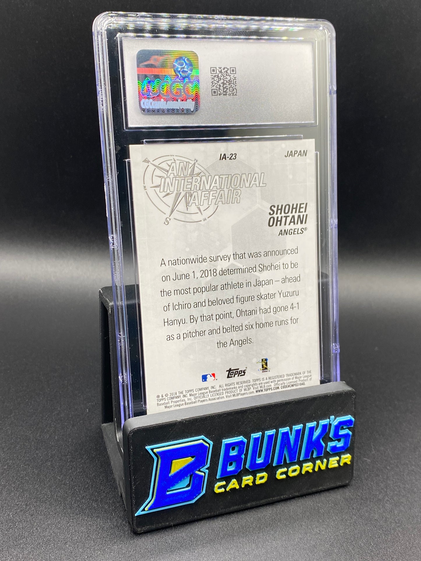 2018 Shohei Ohtani An International Affair CGC 9 SP Rc