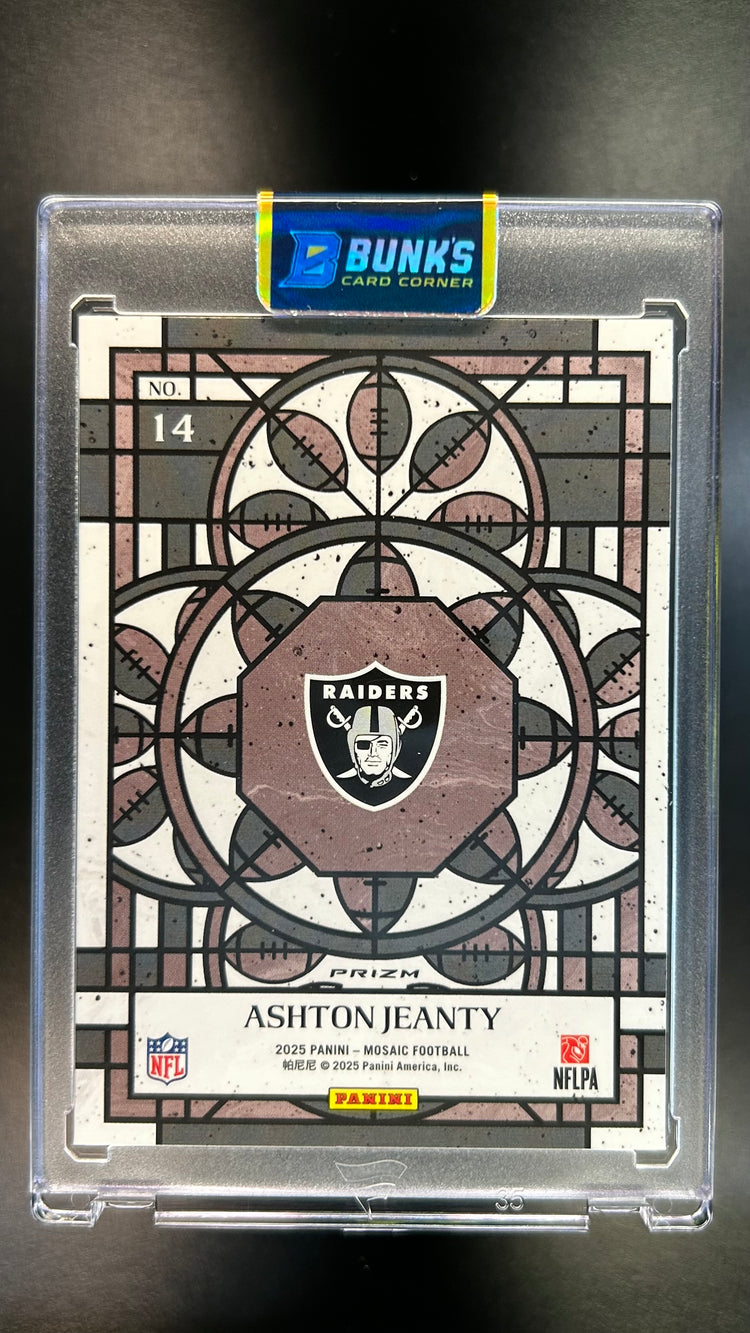 2025 Ashton Jeanty Panini Mosaic Stained Glass Case Hit Rc