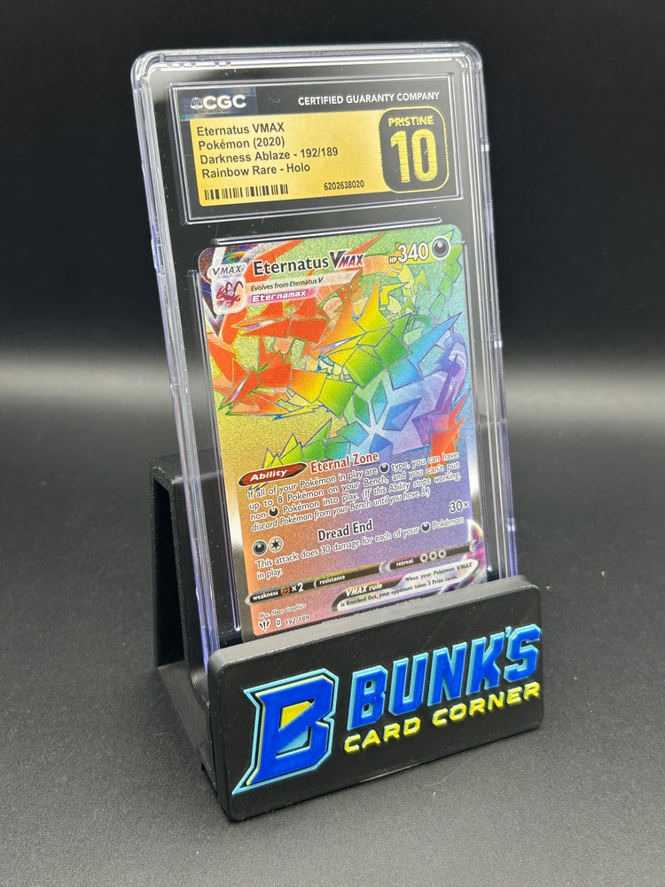 Eternatus Vmax Rainbow Rare Darkness Ablaze CGC Pristine 10