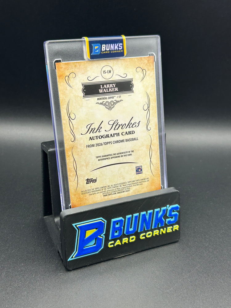 2026 Larry Walker Topps Ink Strokes Auto 12/99