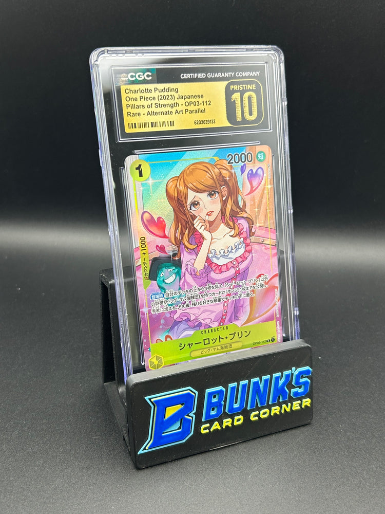 Charlotte Pudding Rare Parallel OP03-112 CGC Pristine 10 Japanese