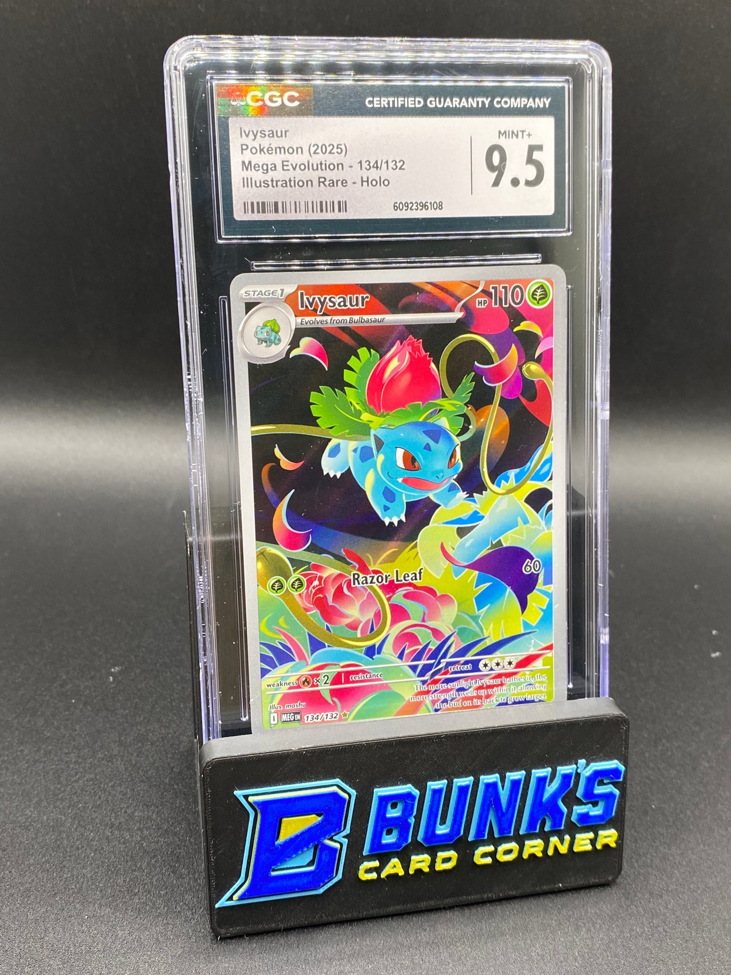 Ivysaur Illustration Rare Mega Evolutions CGC 9.5