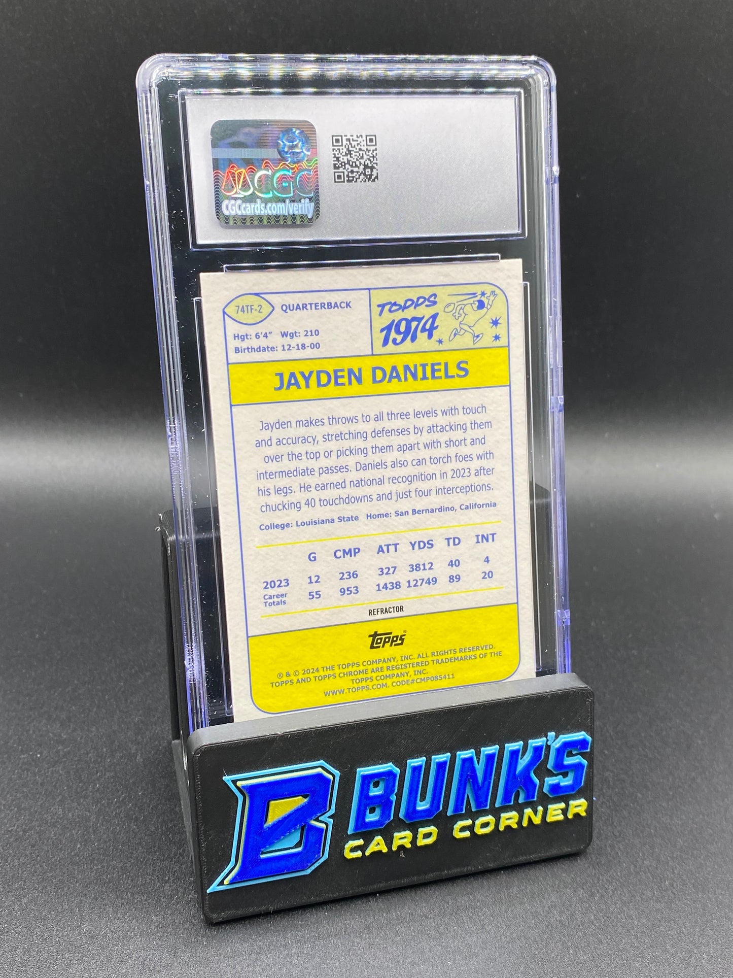 2024 Jayden Daniels Ref. Rc CGC 10