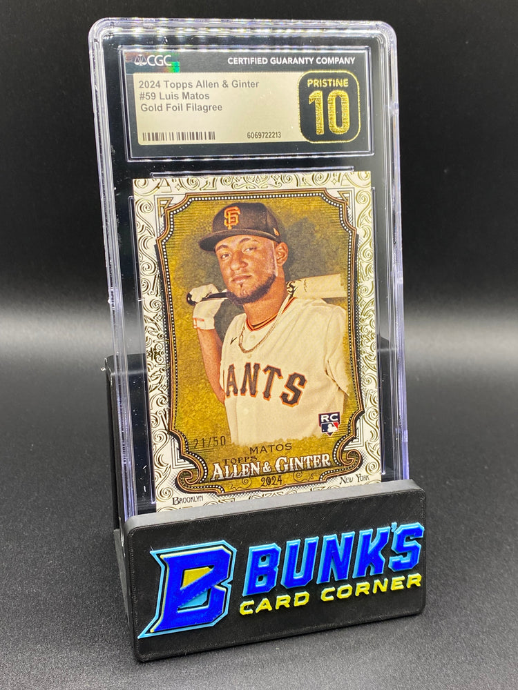 2024 Luis Matos Gold Foil Figure 21/50 CGC PRISTINE 10 Rc