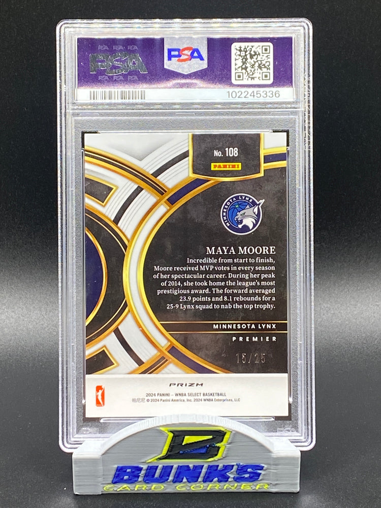 2024 Maya Moore Tie-Dye Prizm PSA 10