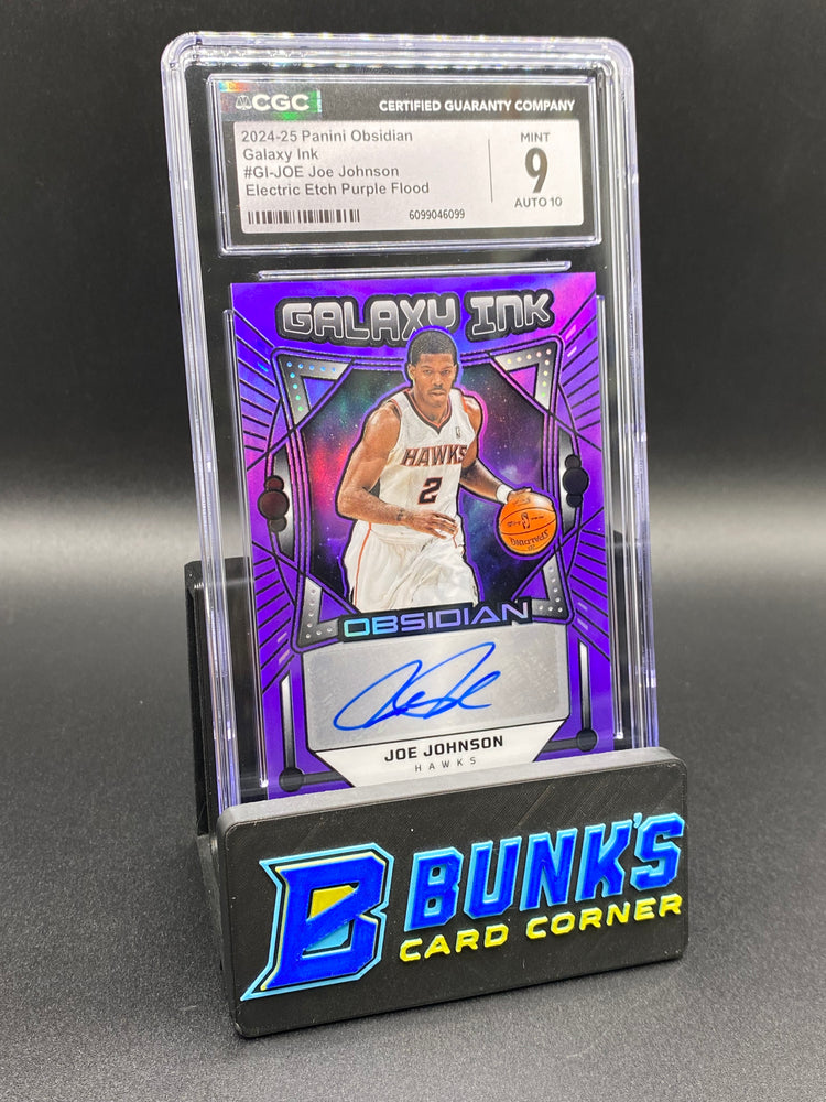 2024-25 Joe Johnson Electric Etch Purple Flood Auto 36/49 CGC 9/10