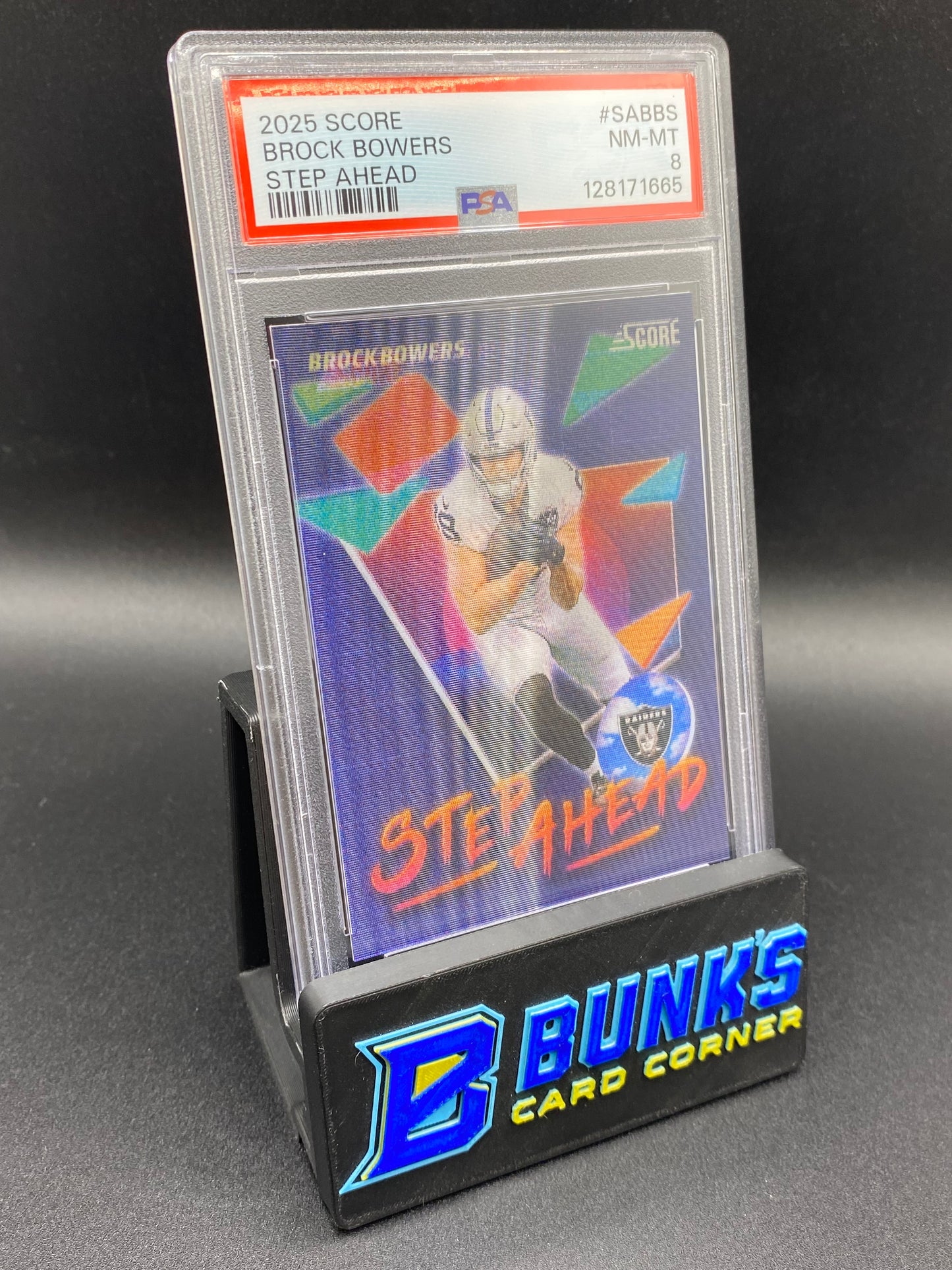 2025 Brock Bowers Step Ahead PSA 8