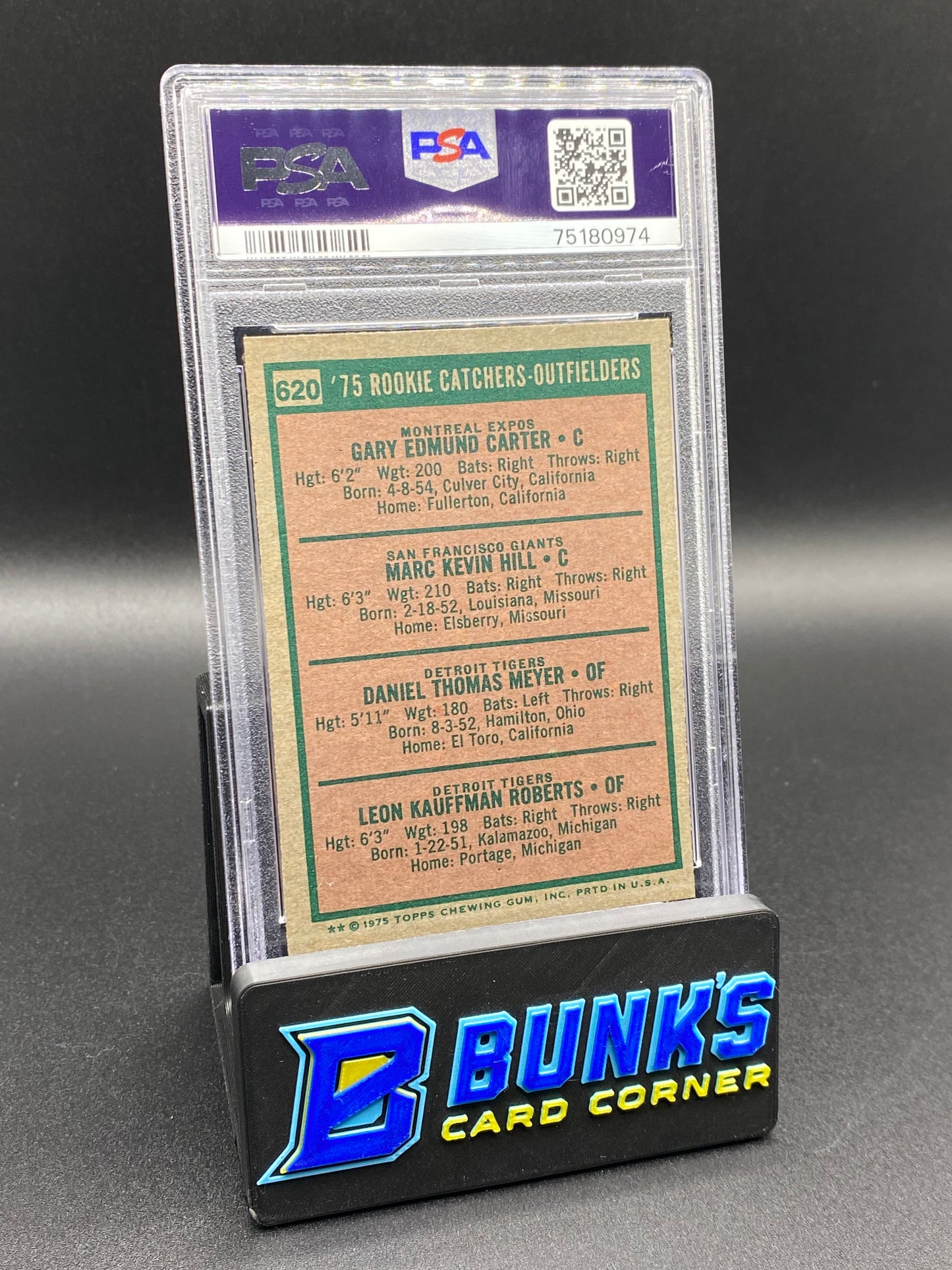 1975 Rookie Catchers Outfielders PSA 7