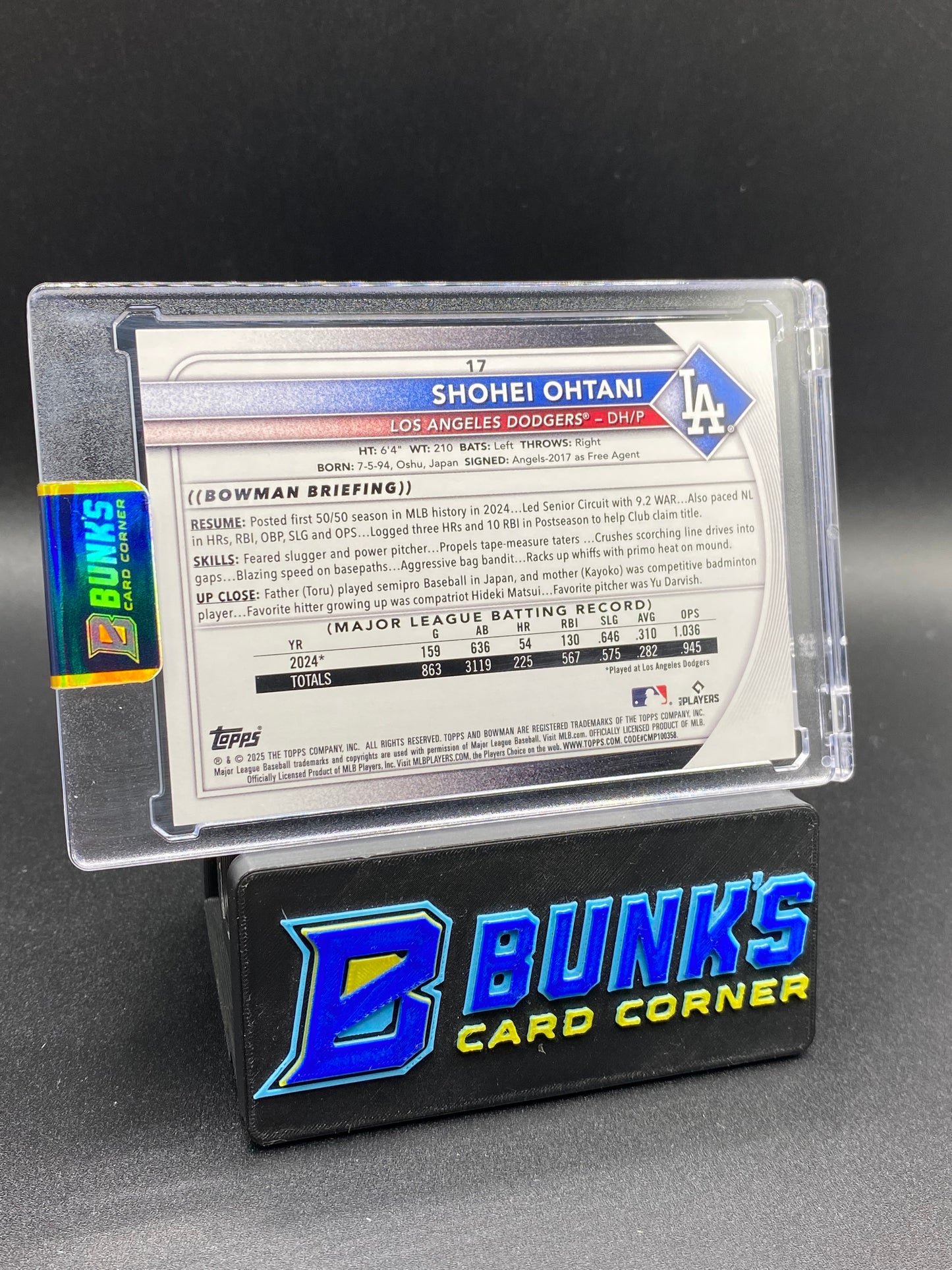 2025 Shohei Ohtani Bowman Blue SP 41/150