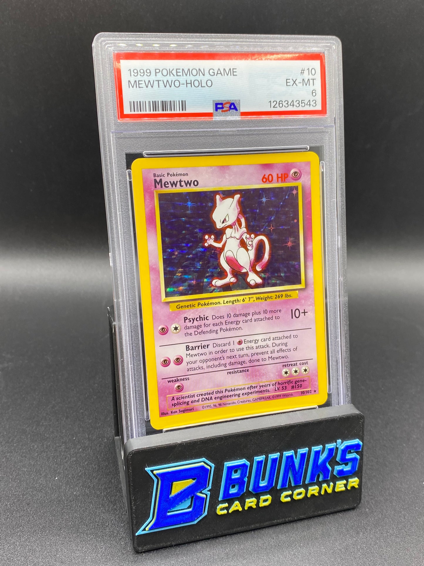 Mewtwo Holo PSA 6