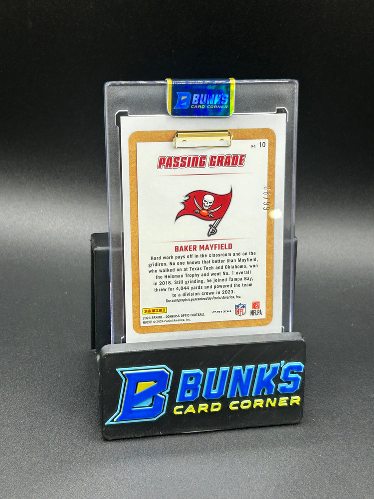 2024 Baker Mayfield Passing Grade Donruss Optic Auto 8/99