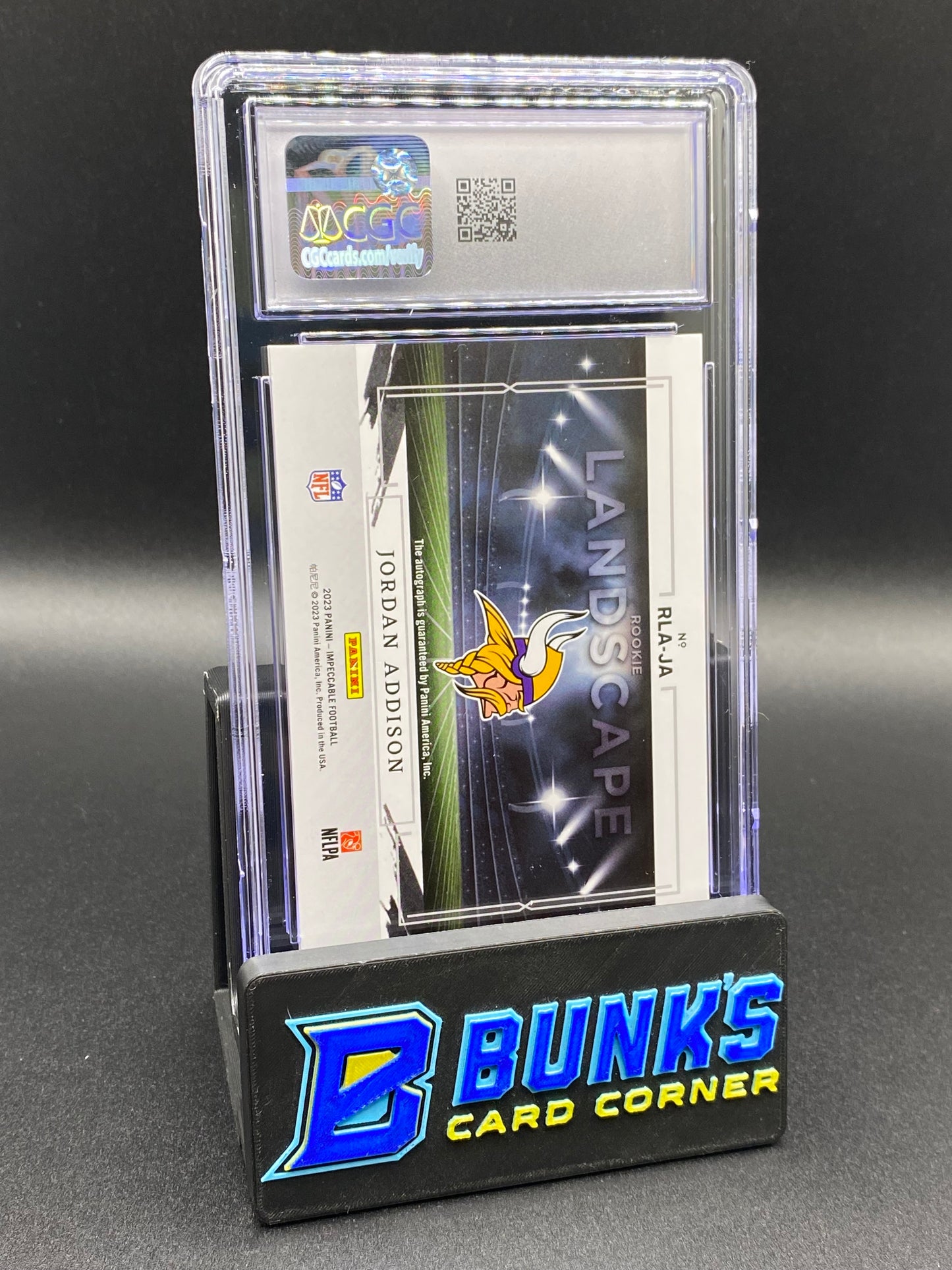 2023 Jordan Addison Rookie Landscape Auto 95/99 Rc CGC 9/10