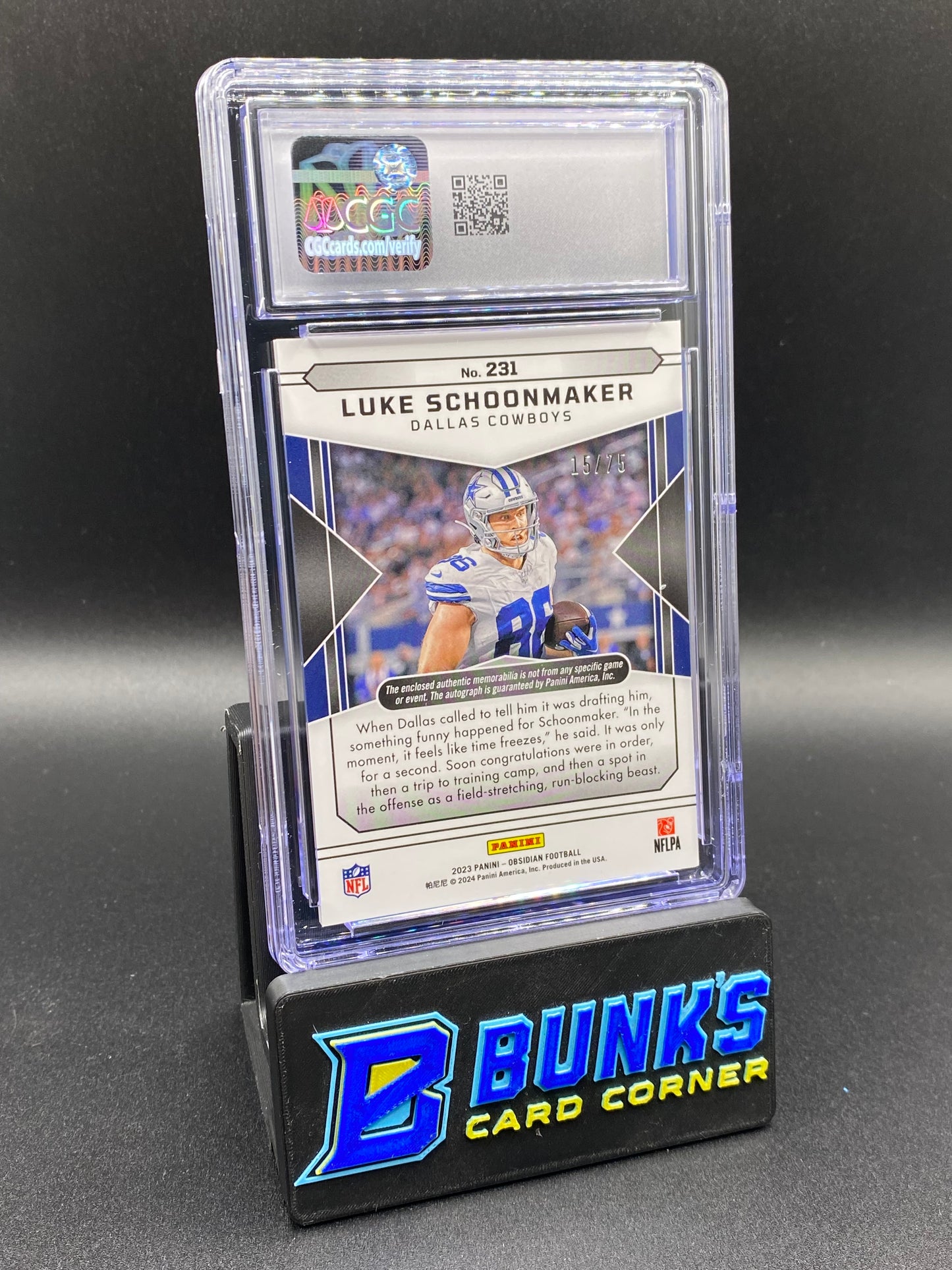 2023 Luke Schoonmaker Electric Etch Purple Auto CGC 9/10