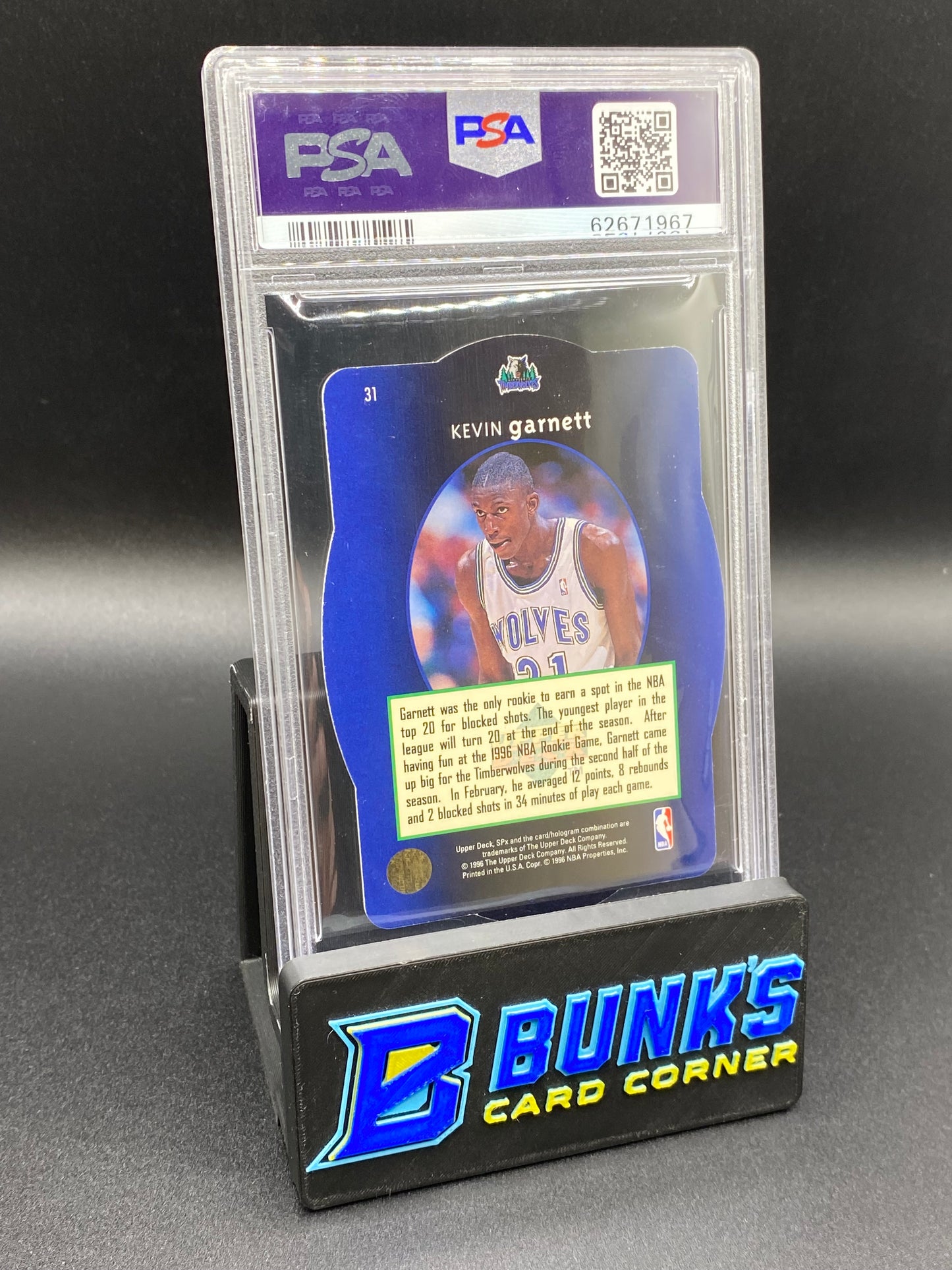 1996 Kevin Garnett PSA 8