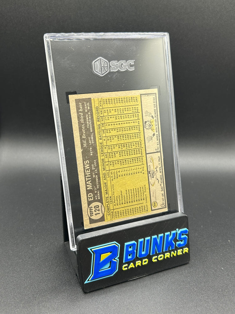 1961 Ed Mathews Topps #120 SGC 5