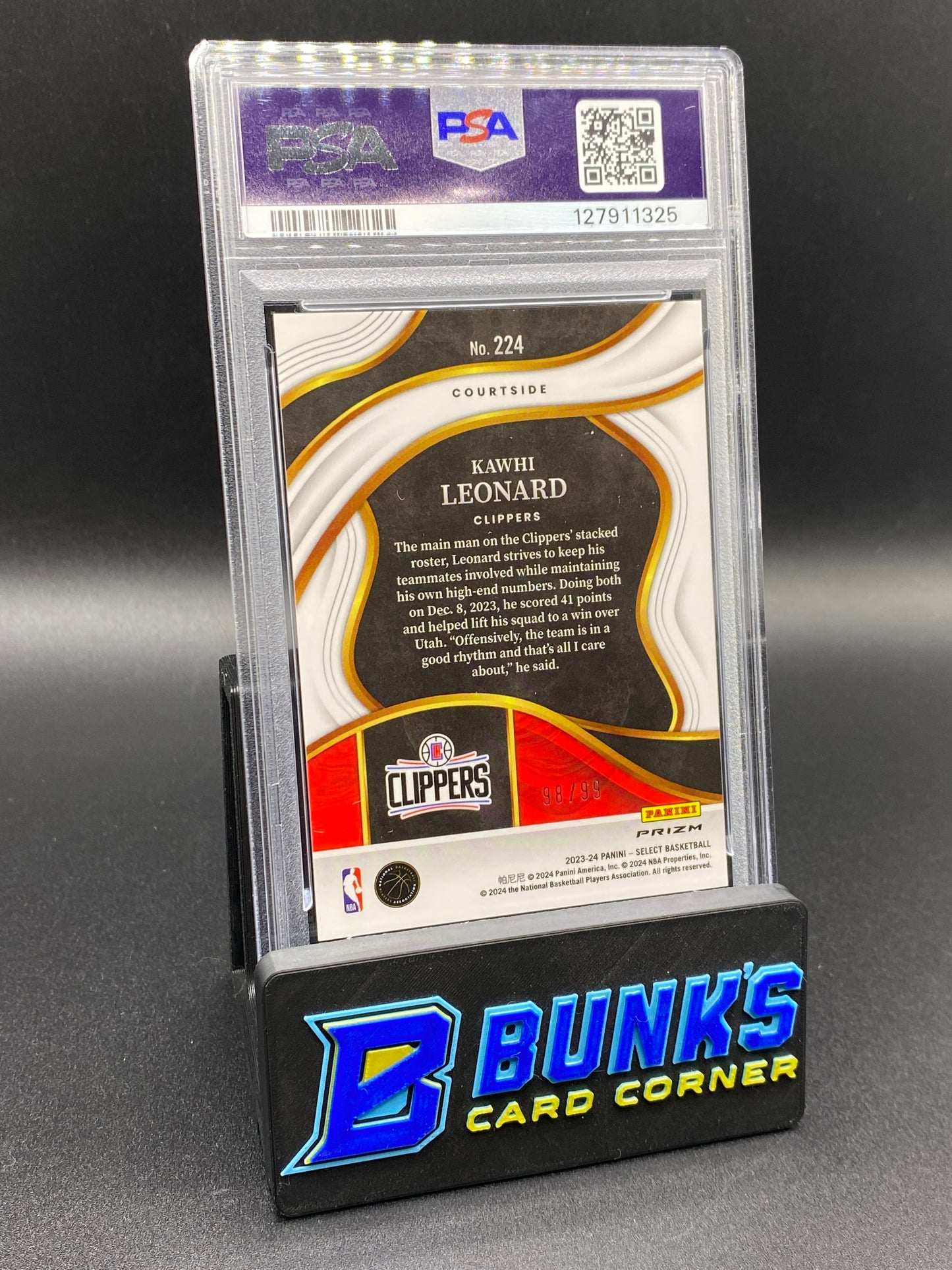 2023 Kawhi Leonard Light Blue Disco PSA 10 98/99