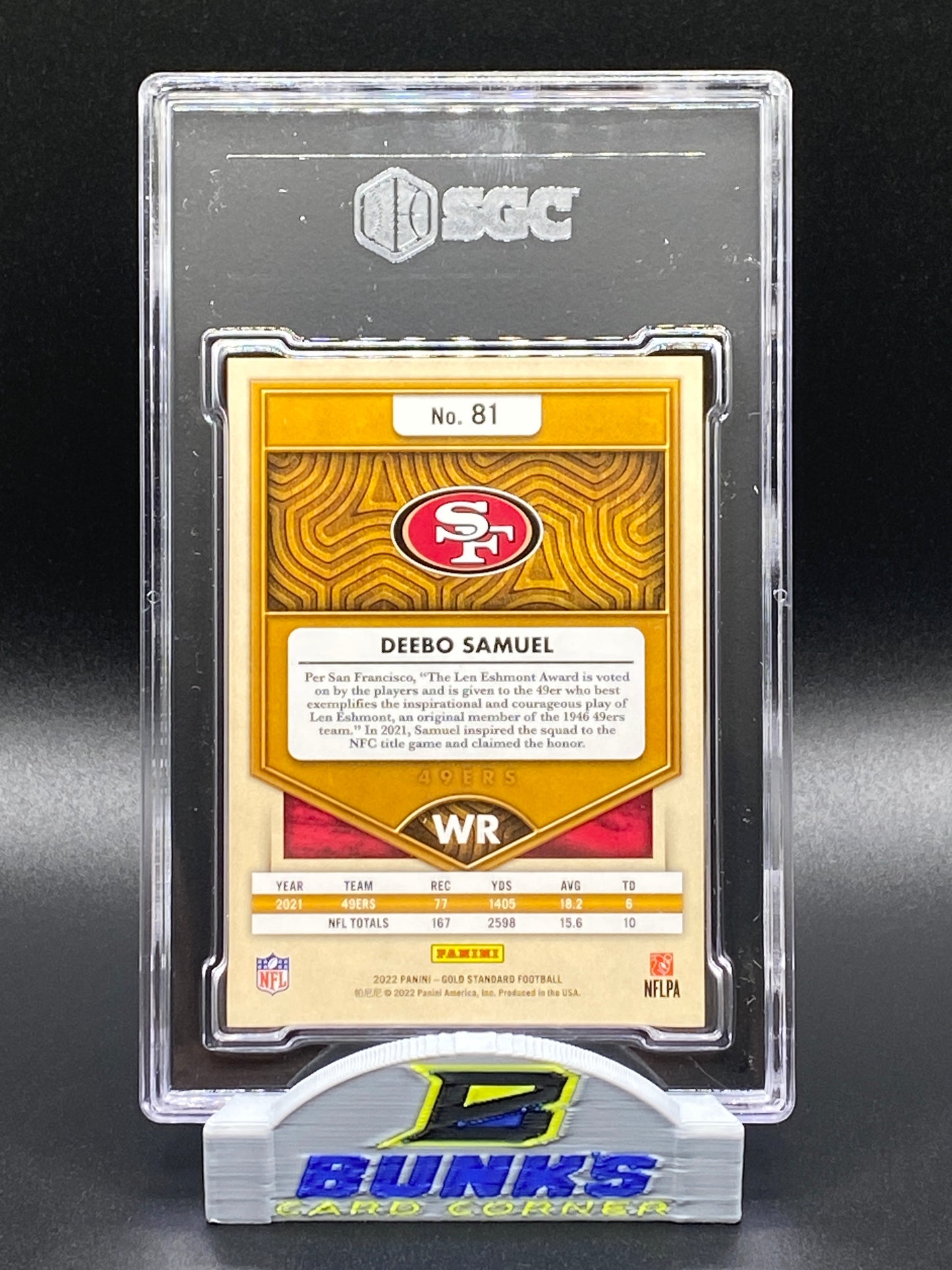 2022 Deebo Samuel - Violet 5/10 (Box B3)