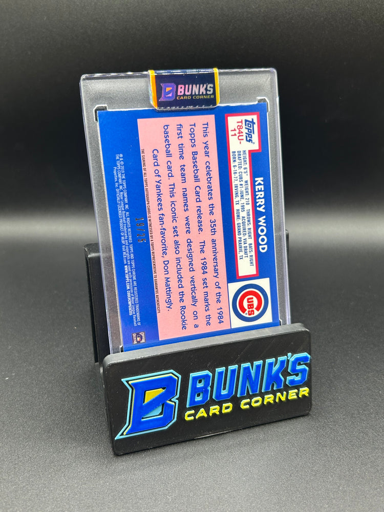 2019 Kerry Wood Topps Silver Pack Auto 19/25