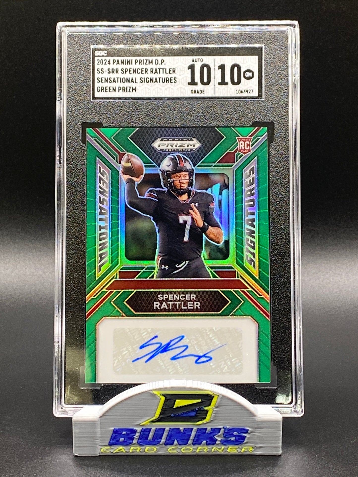 2024 Spencer Rattler AUTOGRAPHED Rookie Card (Box B5)