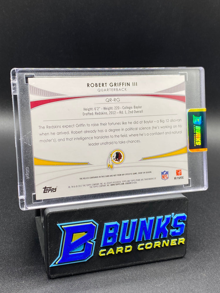 2012 Robert Griffin III Topps Prime Quad Patches Rc 84/155