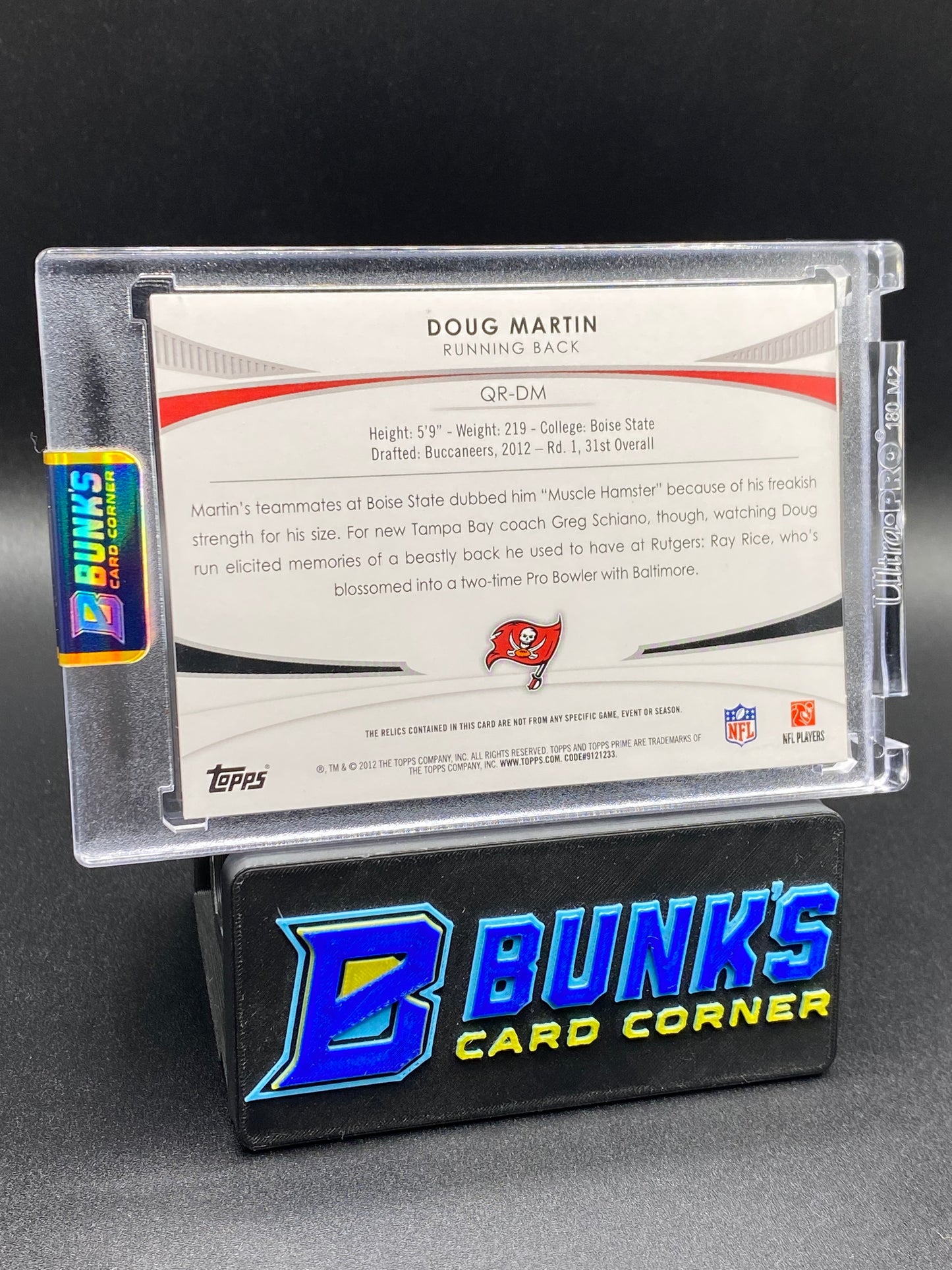 2012 Doug Martin Topps Prime Patches Rc 11/25