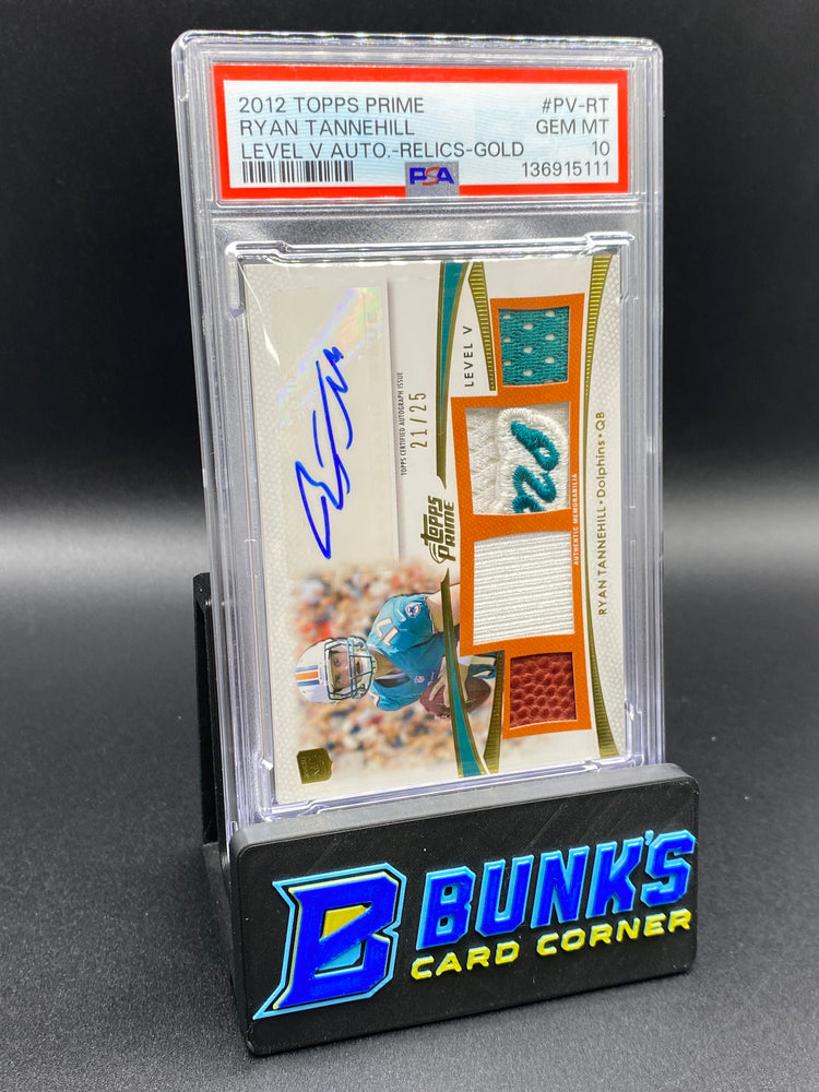 2012 Ryan Tannehill Level V Auto Relics Gold PSA 10 21/25
