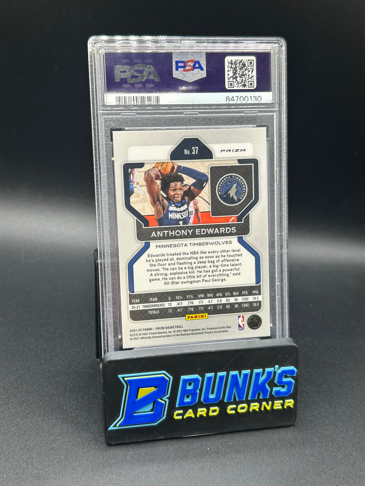 2021 Anthony Edwards Red Ice Prizm PSA 10