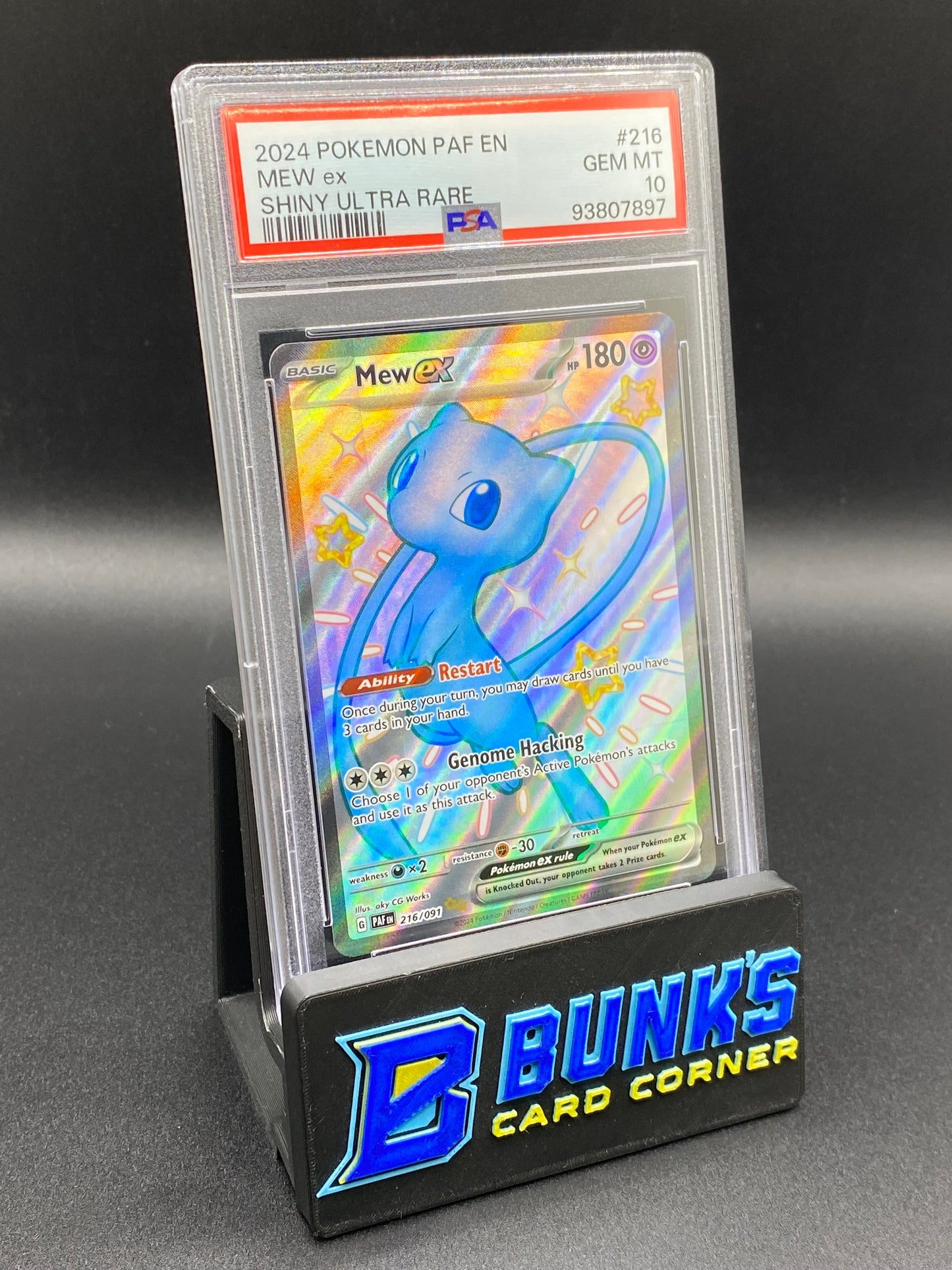 Mew ex Shiny Ultra Rare Paldean Fates PSA 10