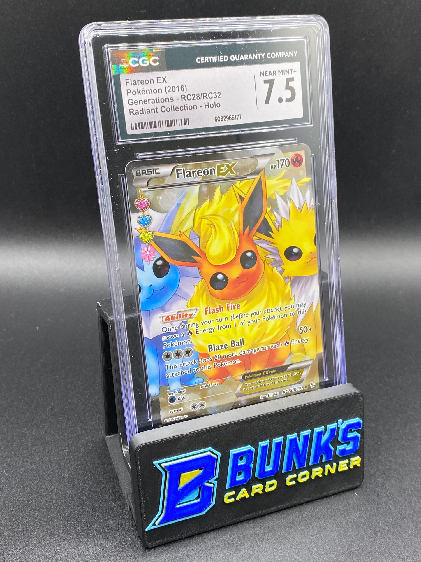 Flareon ex Radiant Collection Generations CGC 7.5