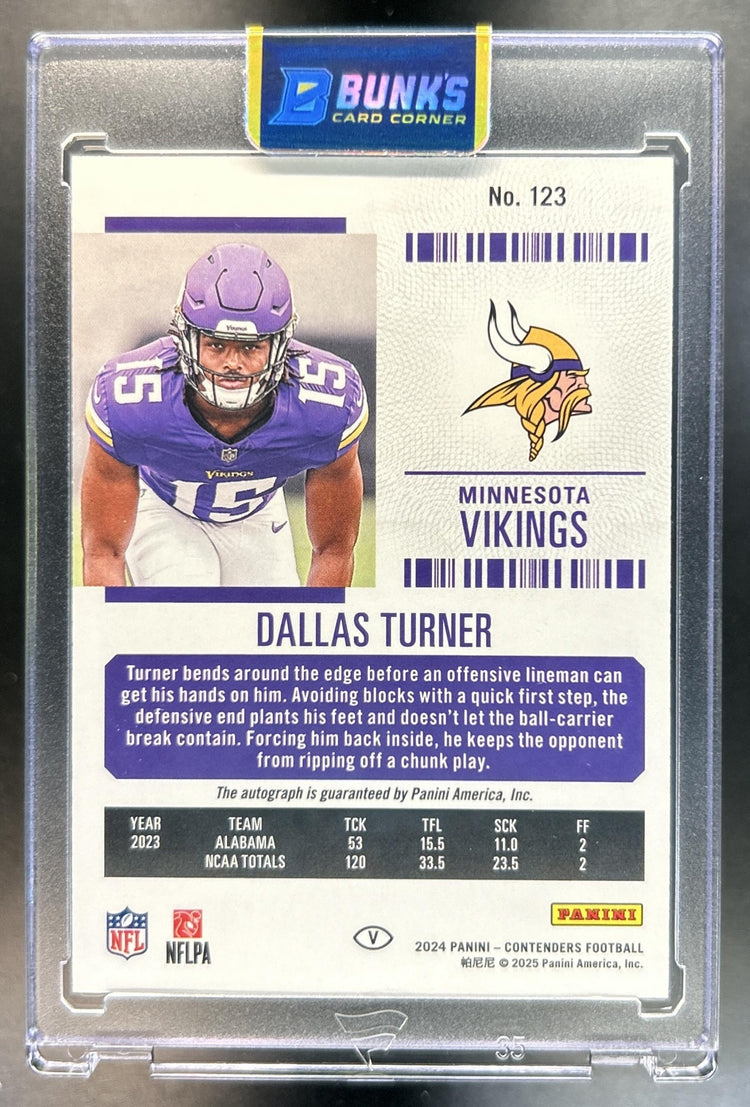 Dallas Turner back image