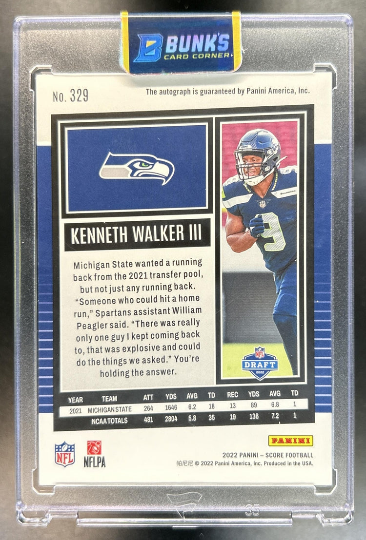 Kenneth Walker III back image