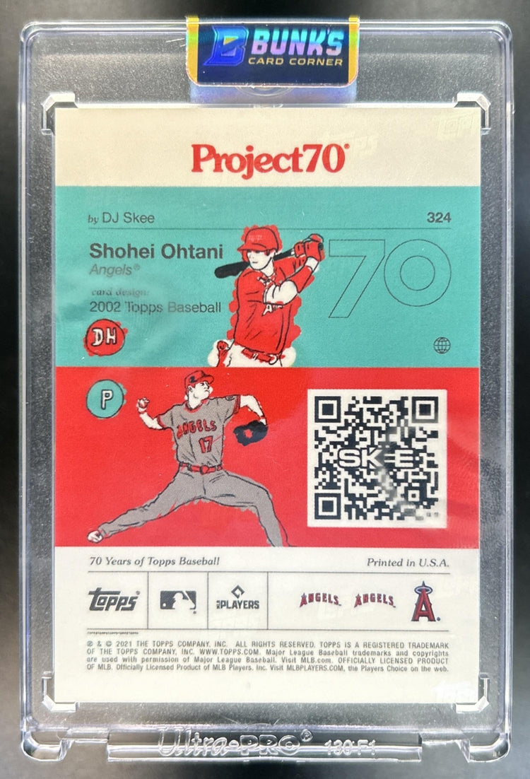 Shohei Ohtani 2021 Topps Project70 DJ Skee #324 Angels
