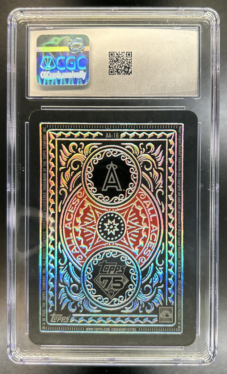 Nolan Ryan 2026 Topps Series 2 #AA-16 All Aces SSP Angels CGC 10 *Pop. 1*