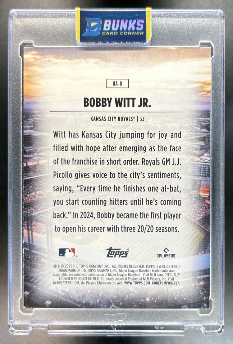 Bobby Witt Jr. 2025 Topps #HA-8 Homefield Advantage Royals