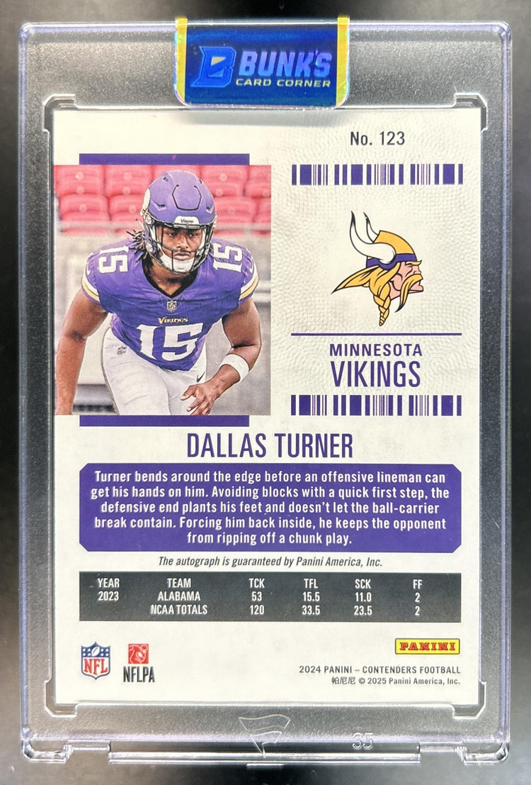 Dallas Turner back image