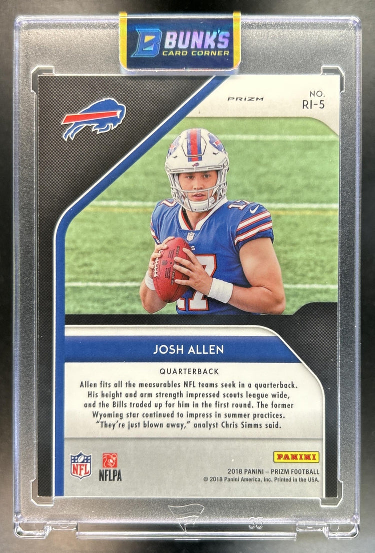 Josh Allen 2018 Panini Prizm #RI-5 Rookie Introduction RC Bills