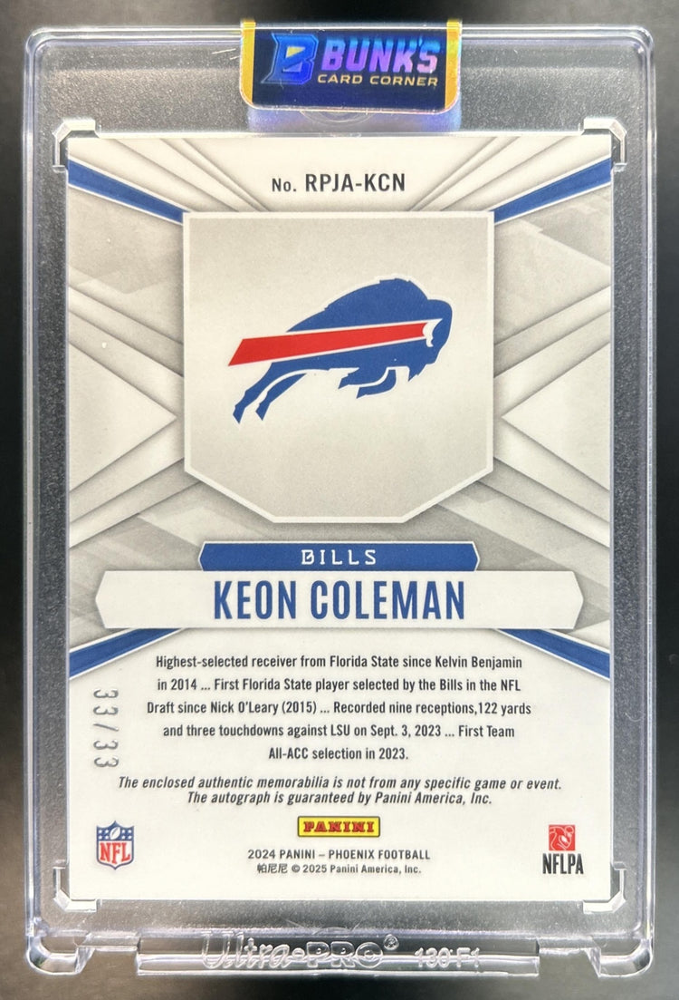 Keon Coleman back image