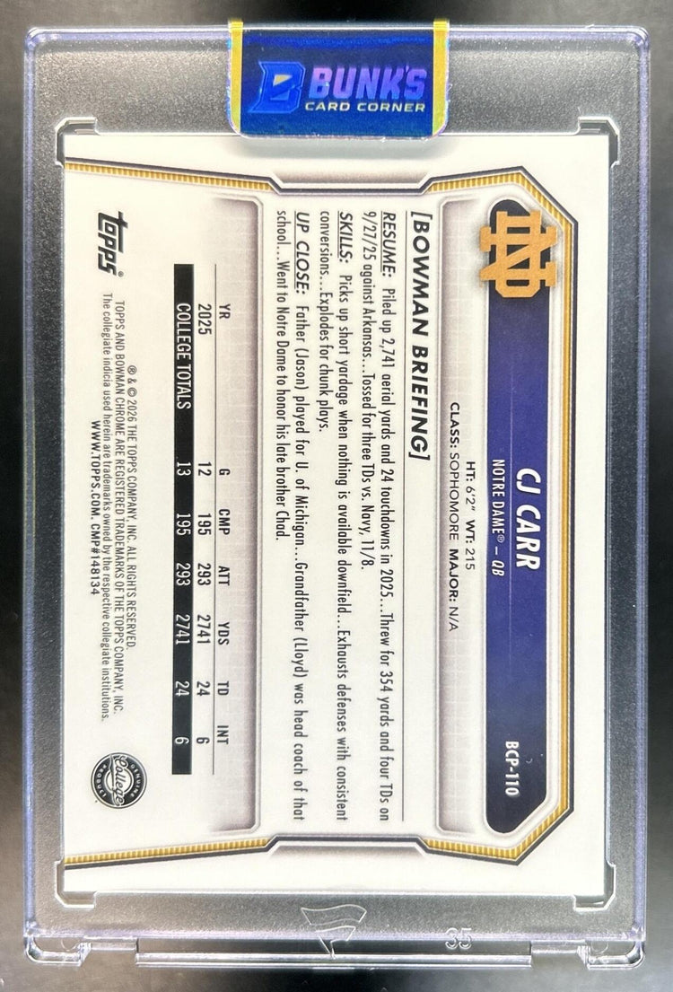 CJ Carr back image