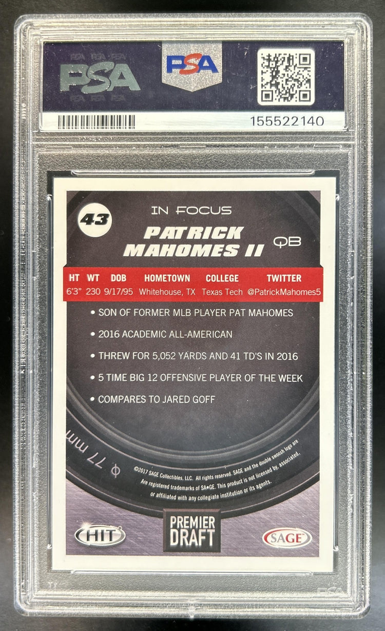 Patrick Mahomes II back image
