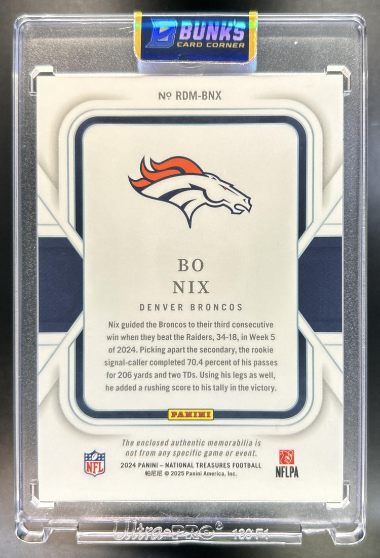 Bo Nix back image