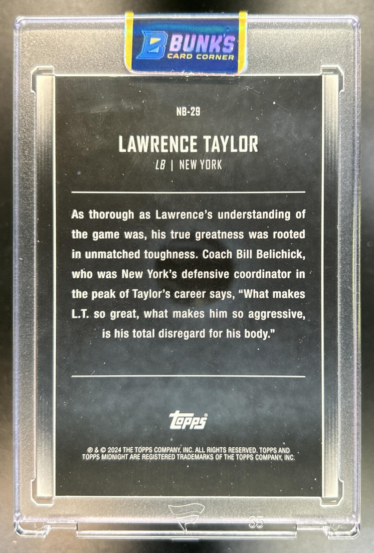 Lawrence Taylor back image