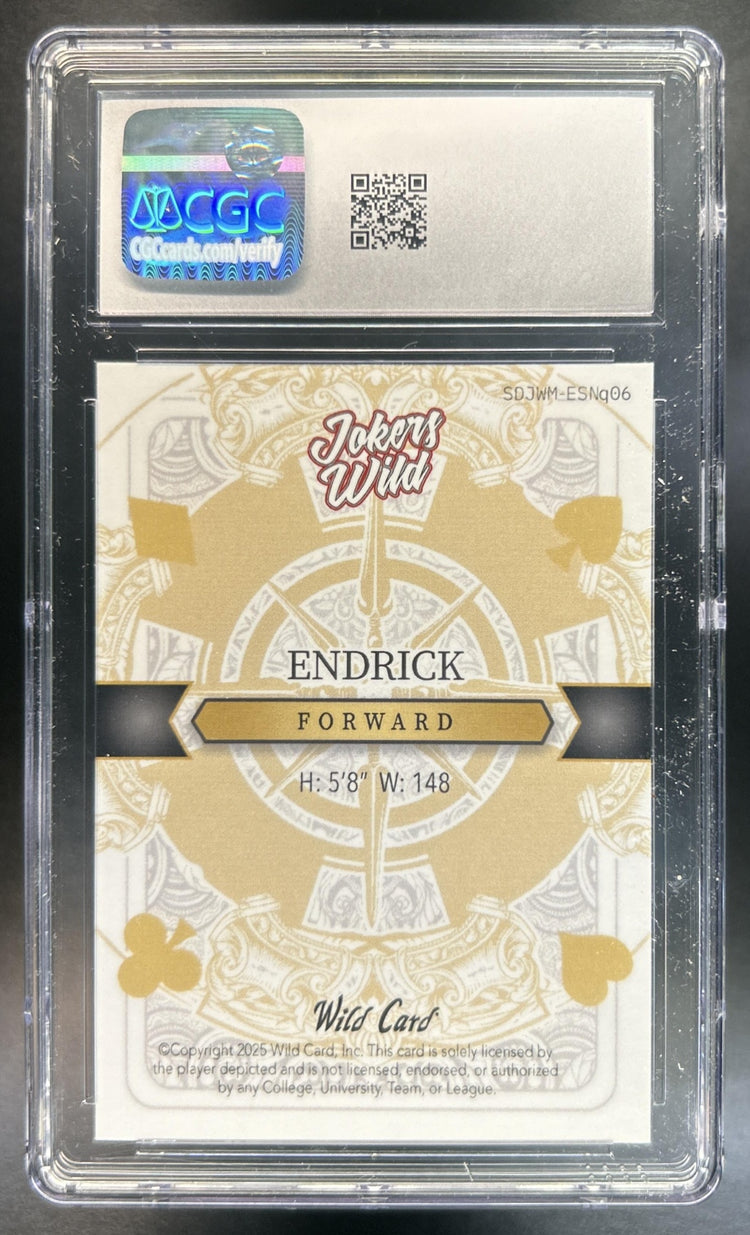 Endrick 2025 Wild Card Jokers Wild Mojo CGC 10