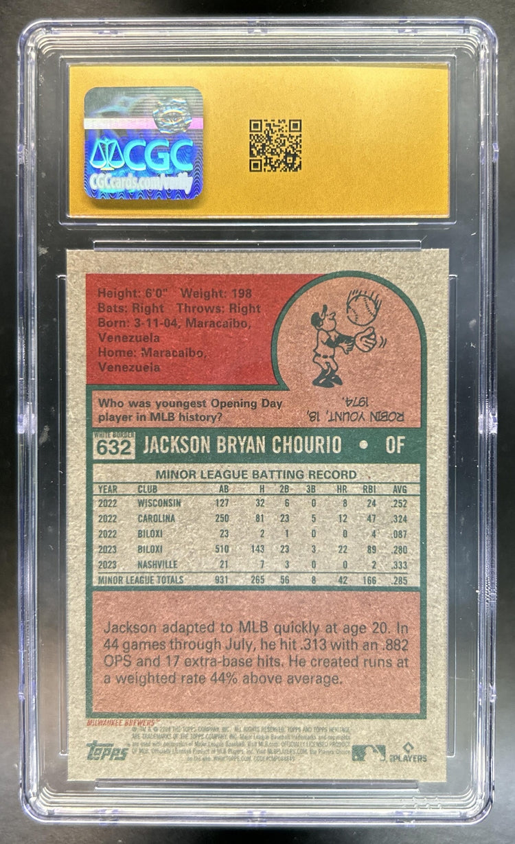 Jackson Chourio back image